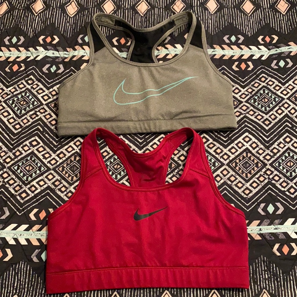 2 Nike sports bras.